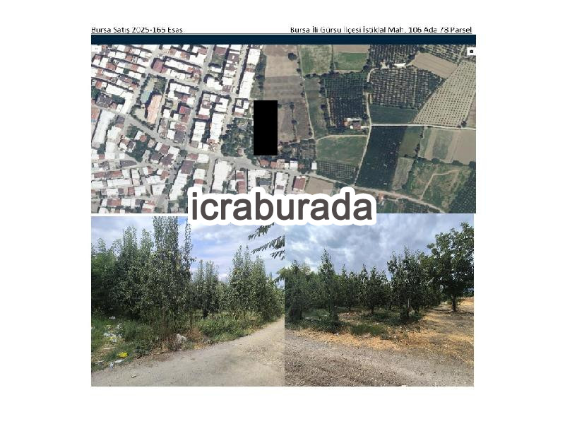 icralık  m2 Tarla Bursa Gürsu İstiklal
