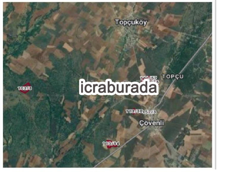 icralık  m2 Tarla Kırklareli Vize Çüvenli