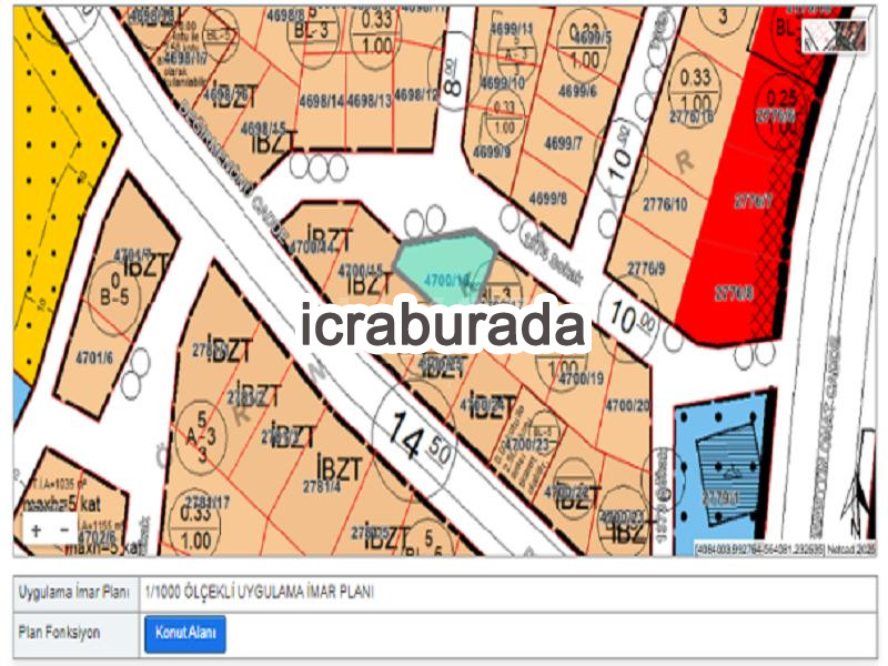icralık  m2 Arsa Antalya Muratpaşa Çaybaşi