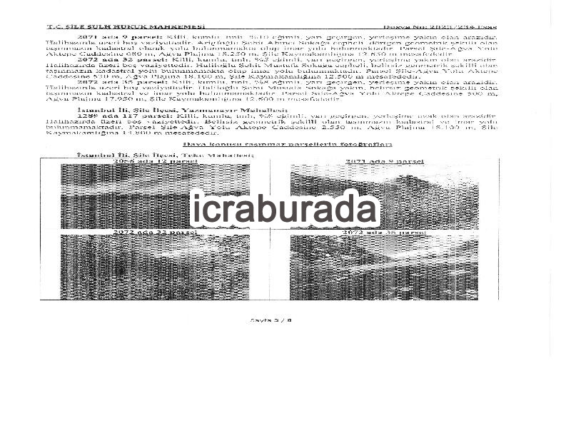 icralık  m2 Tarla İstanbul Şile Teke