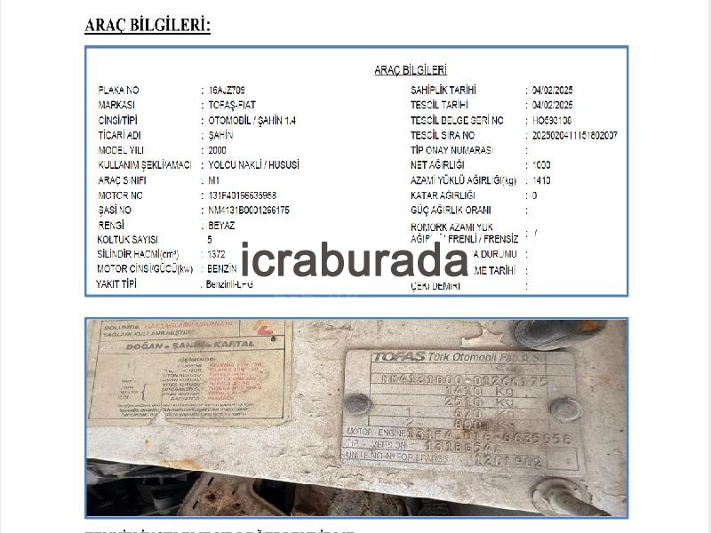 icralık   Otomobil Belirtilmedi Belirtilmedi Belirtilmedi