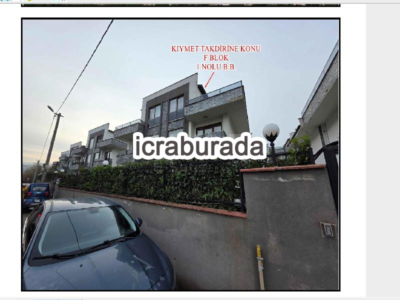 icralık 1 m2 Daire Kocaeli Başiskele Bahçecik