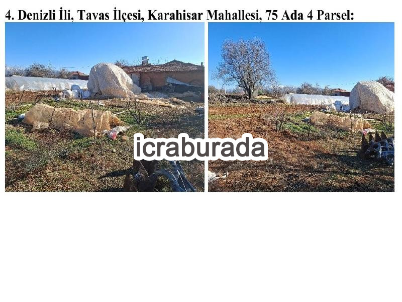 icralık  m2 Arsa Denizli Tavas Karahisar