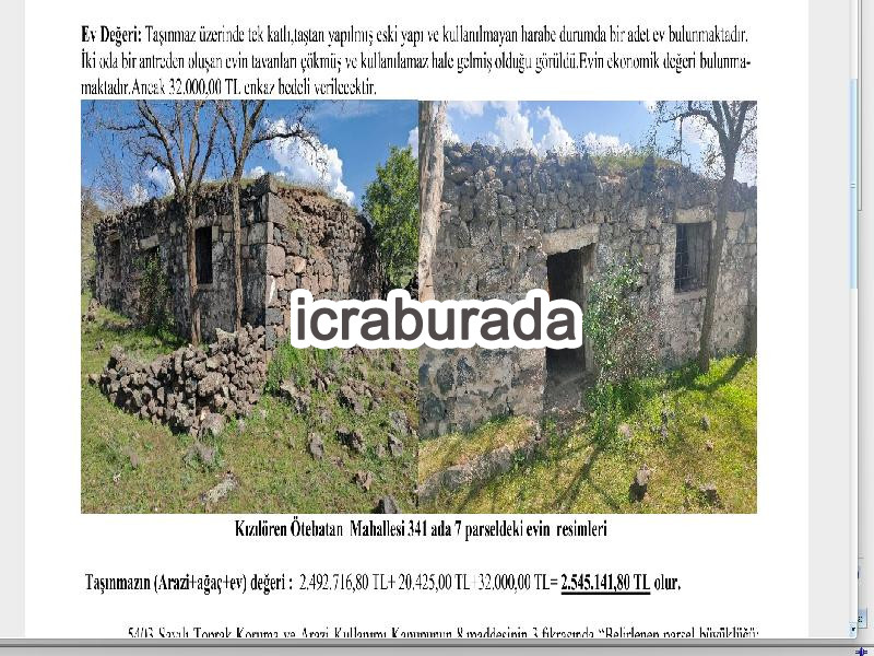 icralık  m2 Tarla Kayseri İncesu Kizilören/ötebatan