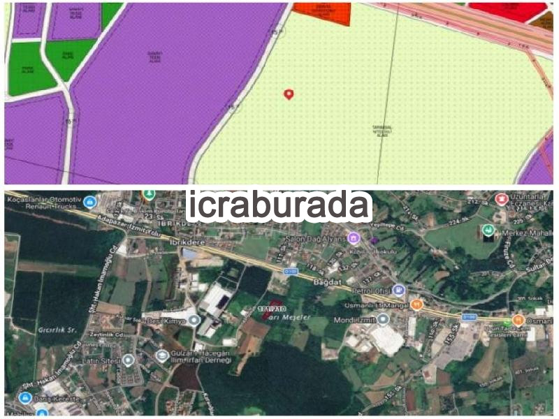 icralık  m2 Tarla Kocaeli Kartepe Uzuntarla