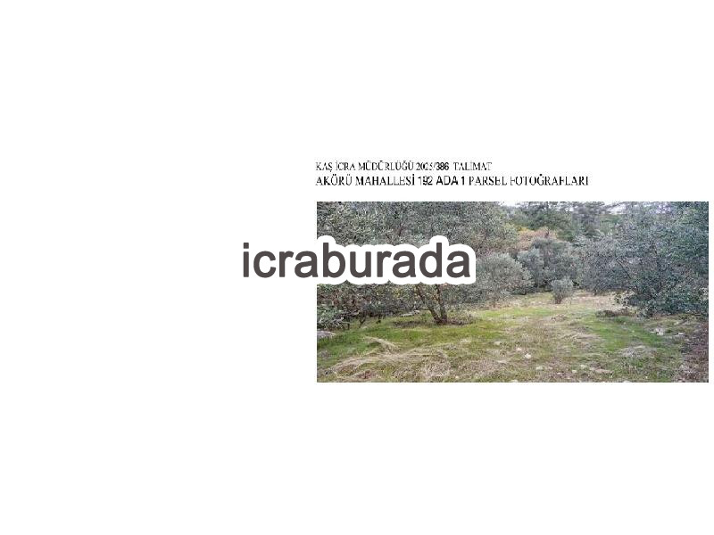 icralık  m2 Tarla Antalya Kaş Akörü