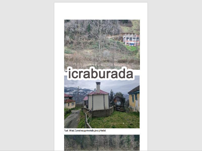 icralık  m2 Arsa Trabzon Maçka Esiroğlu