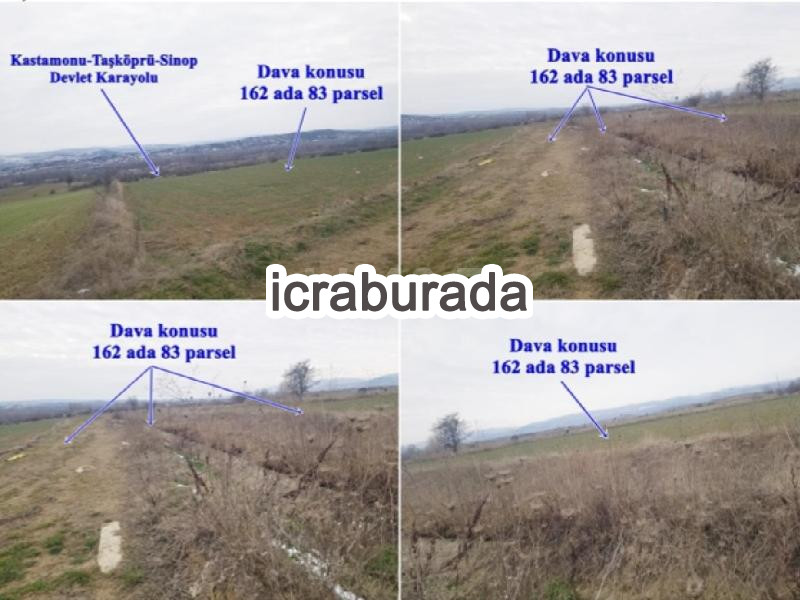 icralık  m2 Tarla Kastamonu Taşköprü Çetmi