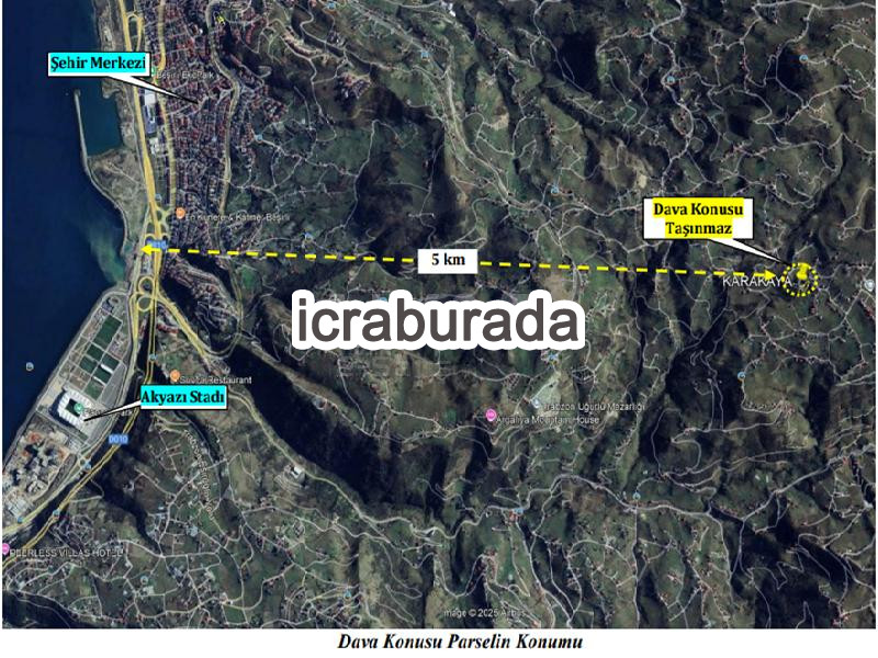 icralık  m2 Arsa Trabzon Ortahisar Karakaya