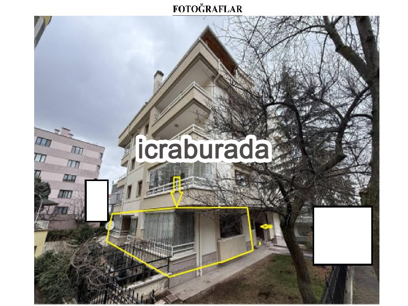 icralık 3 m2 Daire Ankara Çankaya Hilal
