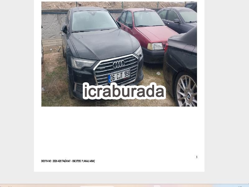 icralık Audi  F2  Otomobil Belirtilmedi Belirtilmedi Belirtilmedi