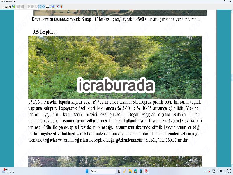 icralık  m2 Diger Sinop Merkez Taypakli
