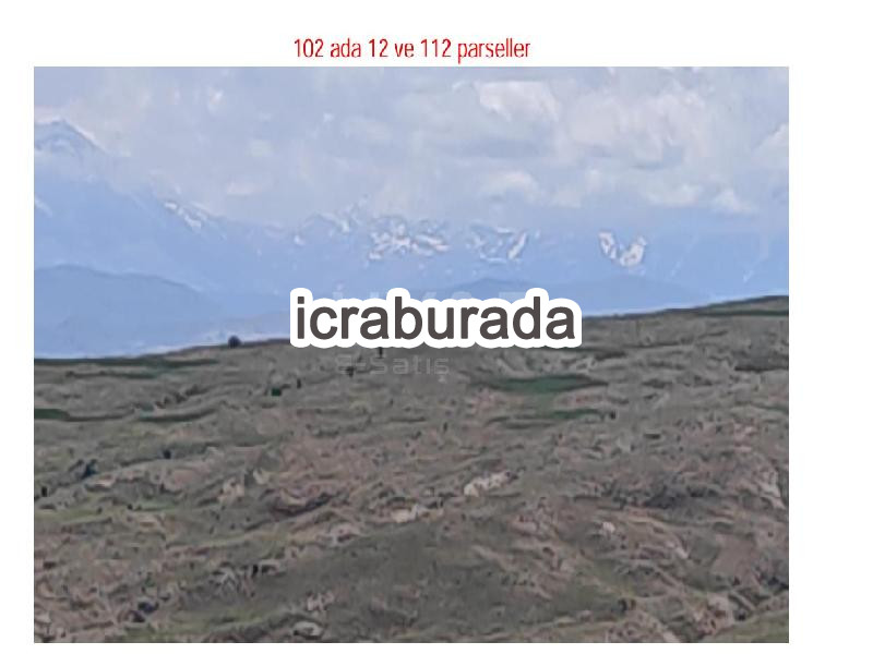 icralık  m2 Tarla Erzincan İliç Doruksaray