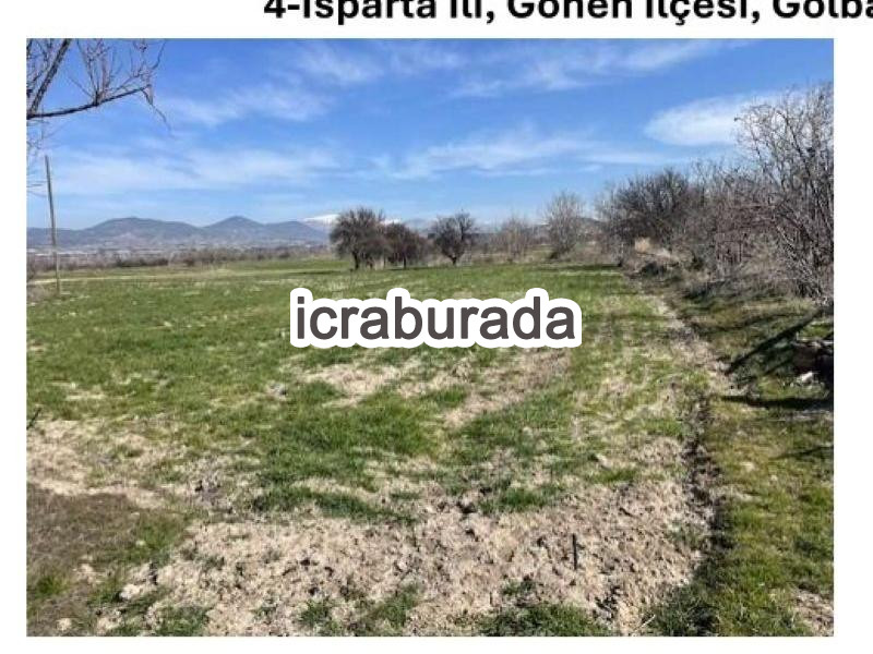 icralık  m2 Tarla Isparta Gönen Gölbaşi