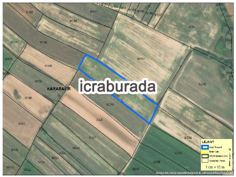 icralık  m2 Tarla Kırklareli Babaeski Karabayir