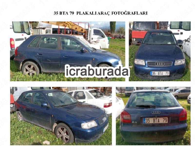 icralık Audi  A3 1.8  Otomobil Belirtilmedi Belirtilmedi Belirtilmedi