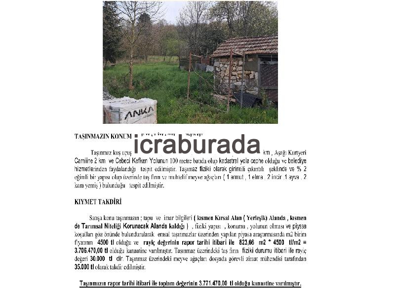 icralık  m2 Tarla Kocaeli Kandıra Kurtyeri