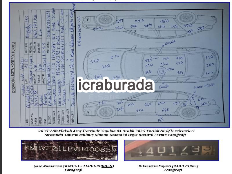 icralık Hyundai  ACCENT LS 1.3  Otomobil Belirtilmedi Belirtilmedi Belirtilmedi