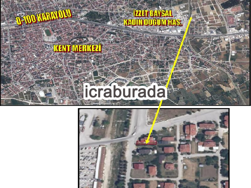 icralık  m2 Tarla Bolu Merkez Çikinlar