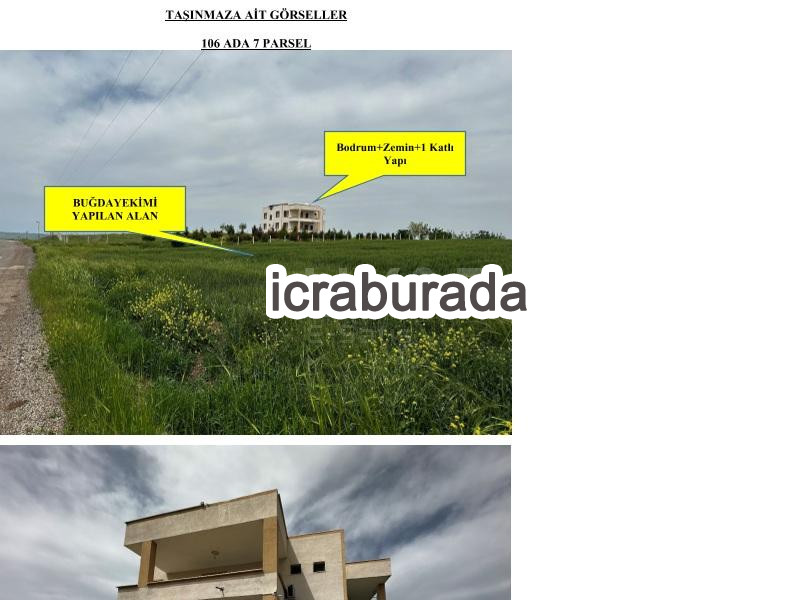 icralık  m2 Tarla Diyarbakır Sur Yenice