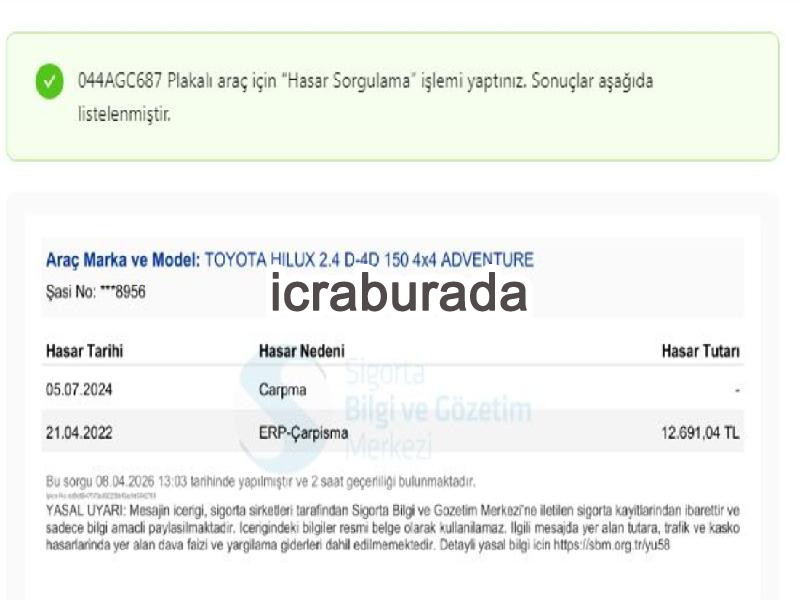 icralık Toyota   Kamyonet Belirtilmedi Belirtilmedi Belirtilmedi