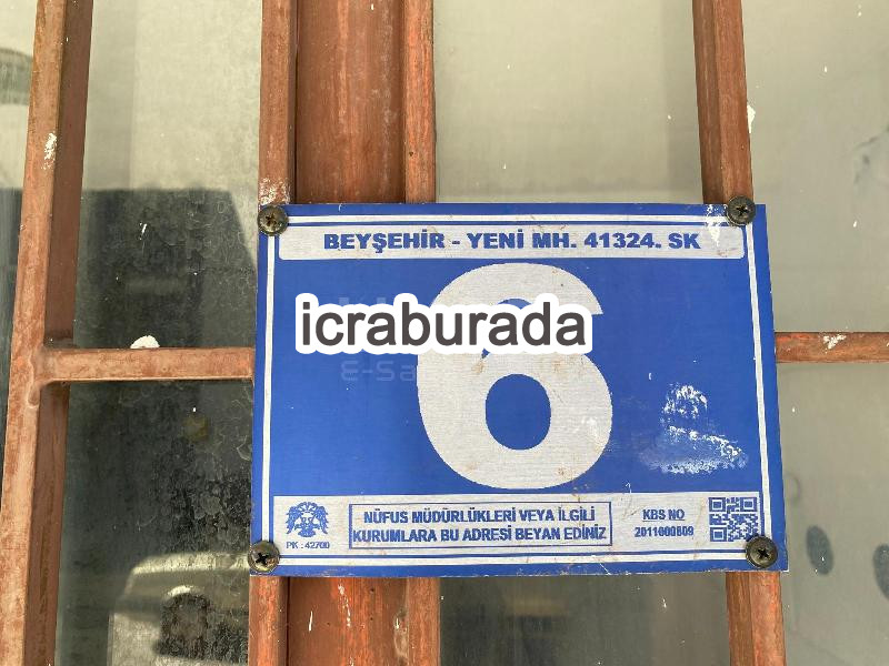 icralık 8 m2 Daire Konya Beyşehir Yeni Mahalle