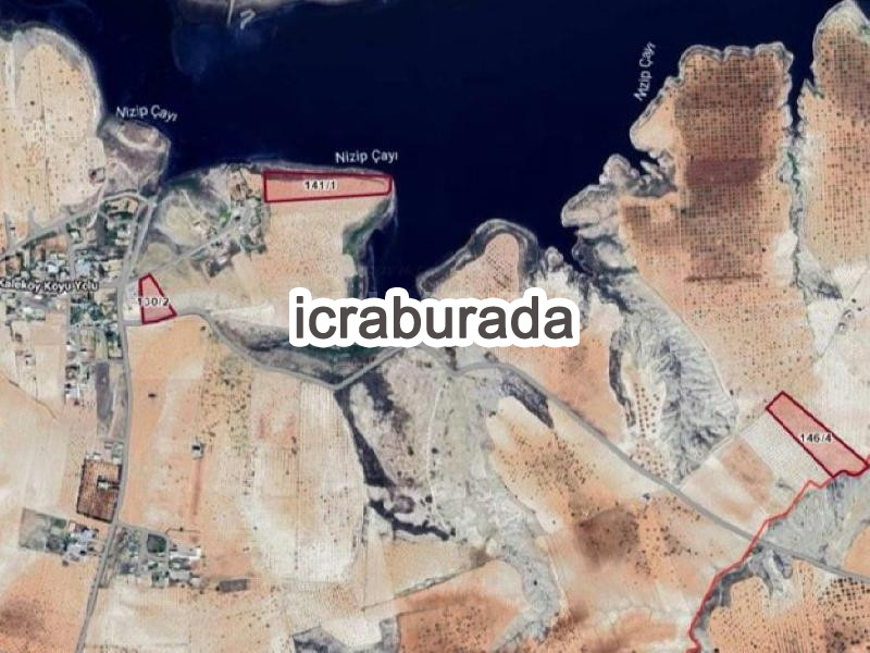 icralık  m2 Tarla Gaziantep Nizip Kale
