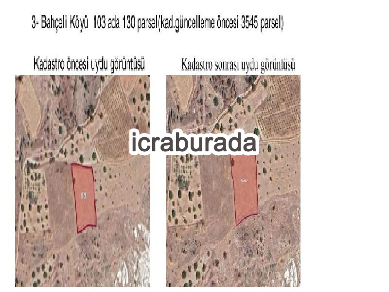 icralık  m2 Bag Nevşehir Ürgüp Bahçeli