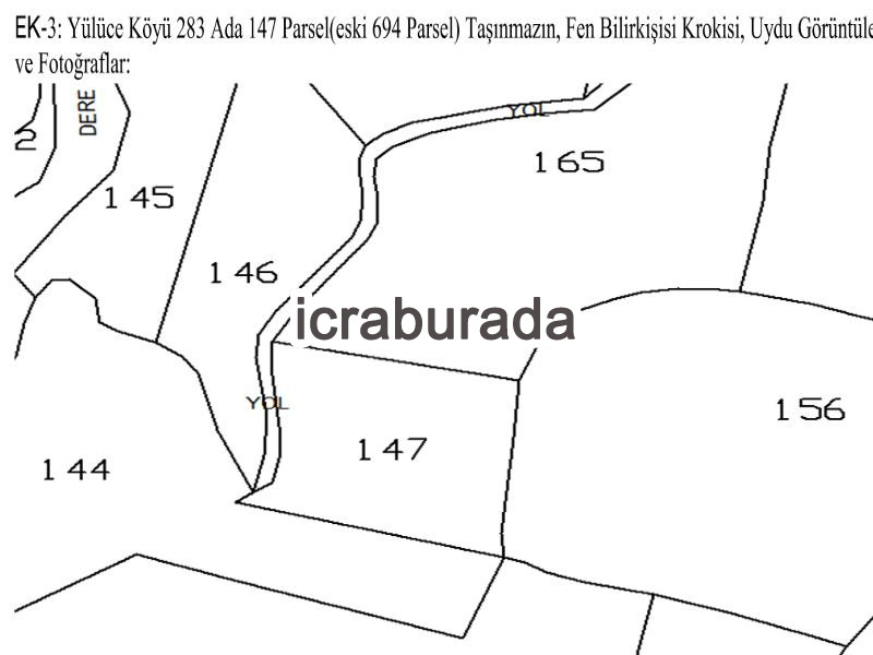 icralık  m2 Tarla Çanakkale Gelibolu Yülüce