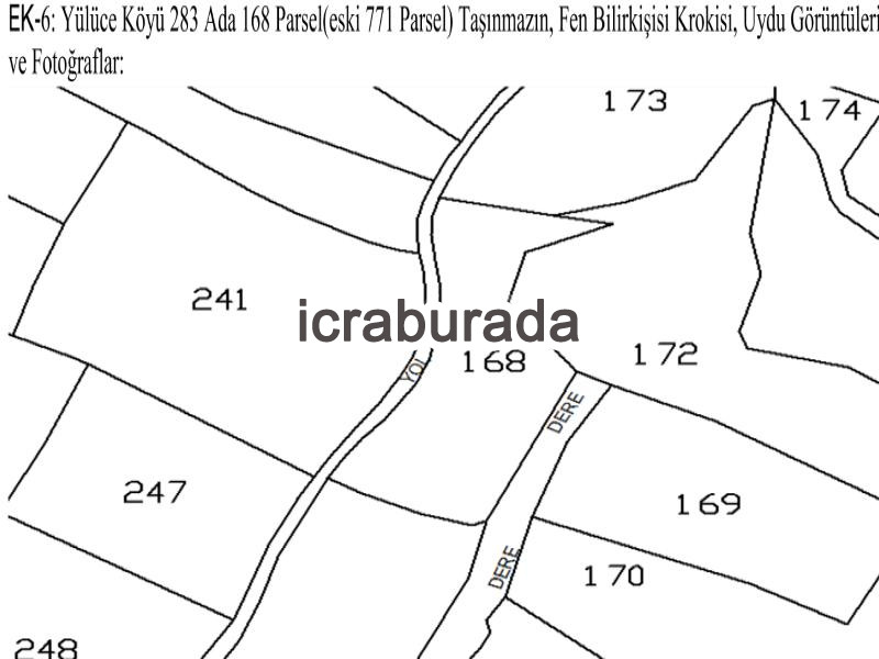 icralık  m2 Tarla Çanakkale Gelibolu Yülüce