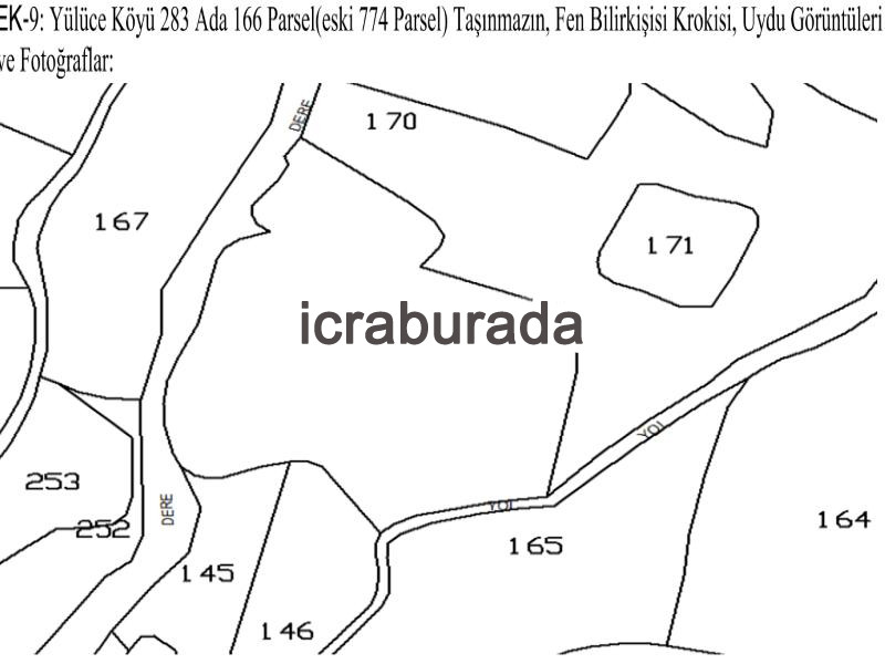 icralık  m2 Tarla Çanakkale Gelibolu Yülüce