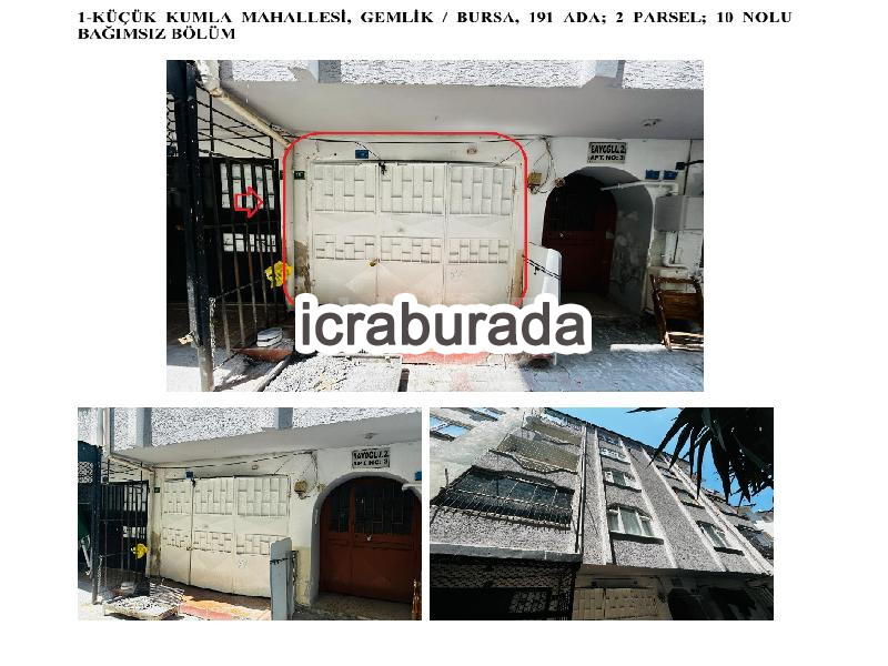 icralık 10 m2 Daire Bursa Gemlik Küçükkumla