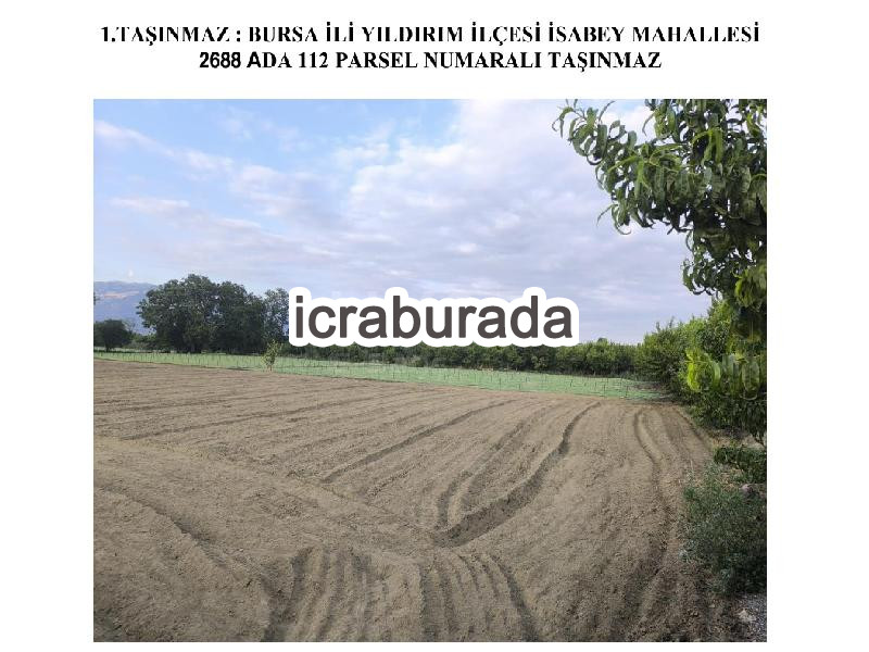 icralık  m2 Diger Bursa Yıldırım İsabey