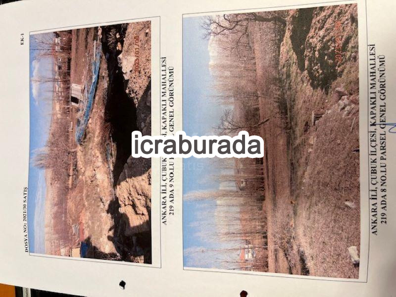 icralık  m2 Arsa Ankara Çubuk Kapakli