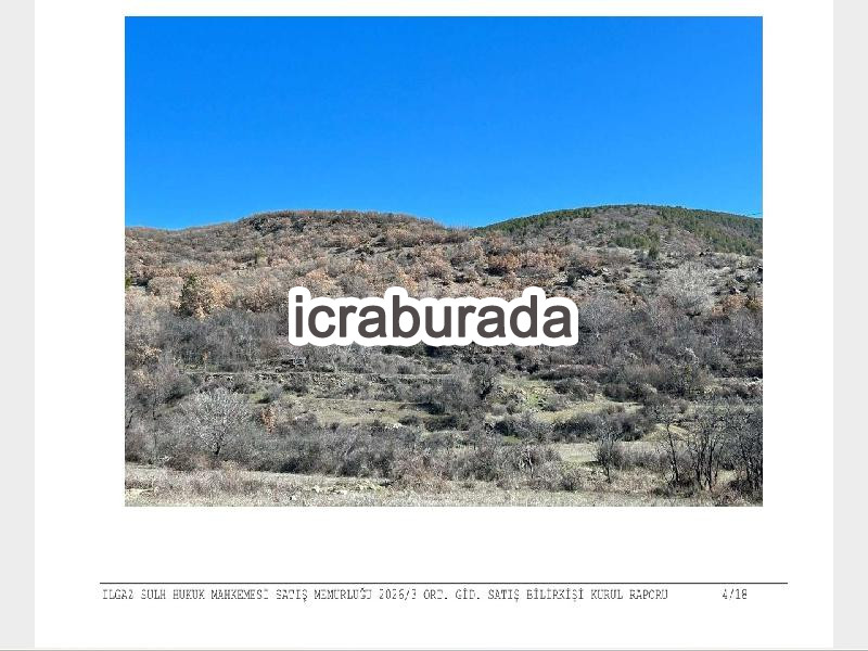 icralık  m2 Tarla Çankırı Ilgaz Hacihasan