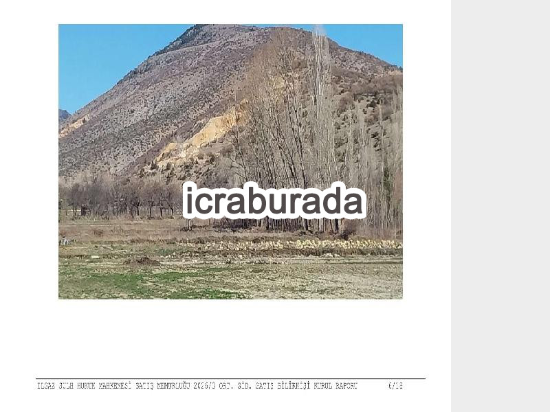 icralık  m2 Tarla Çankırı Ilgaz Hacihasan