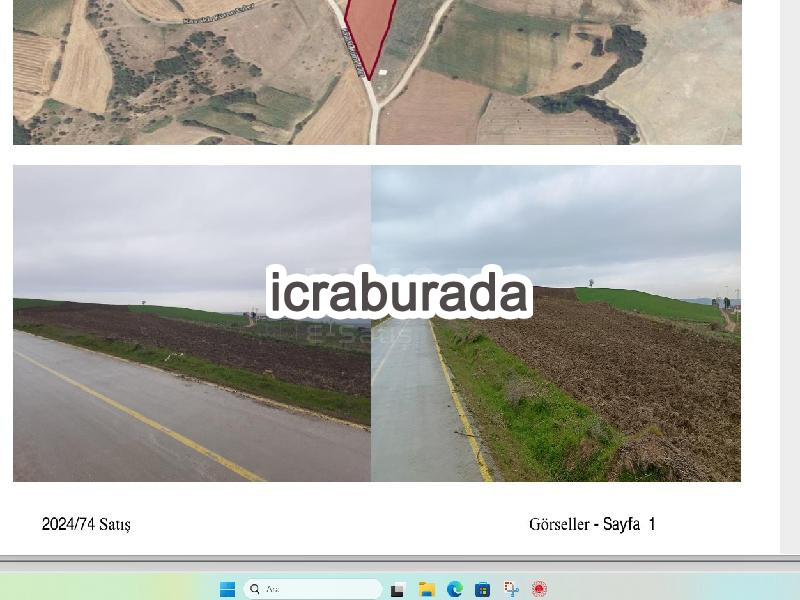 icralık  m2 Tarla Çanakkale Gelibolu Alaeddin