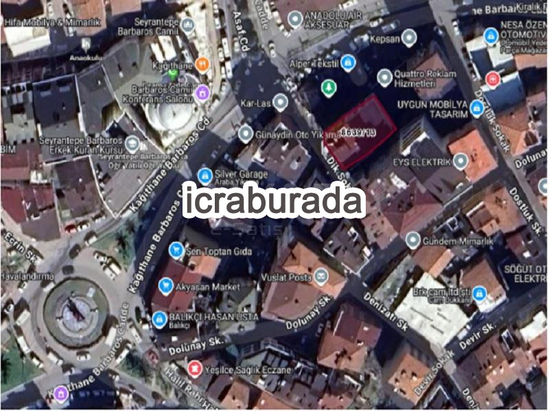 icralık 8 m2 Daire İstanbul Kağıthane Merkez