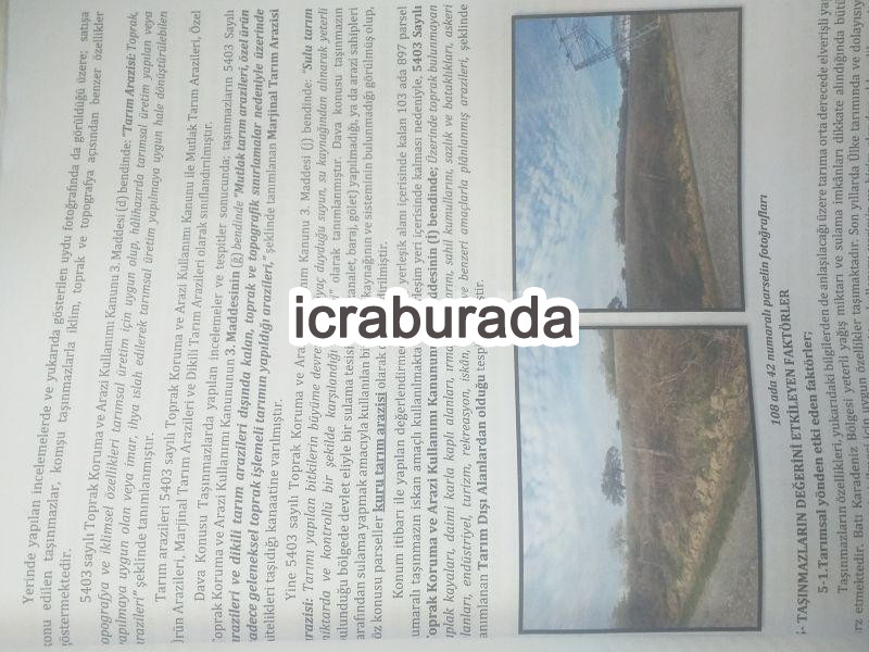 icralık  m2 Tarla Zonguldak Devrek Çorak