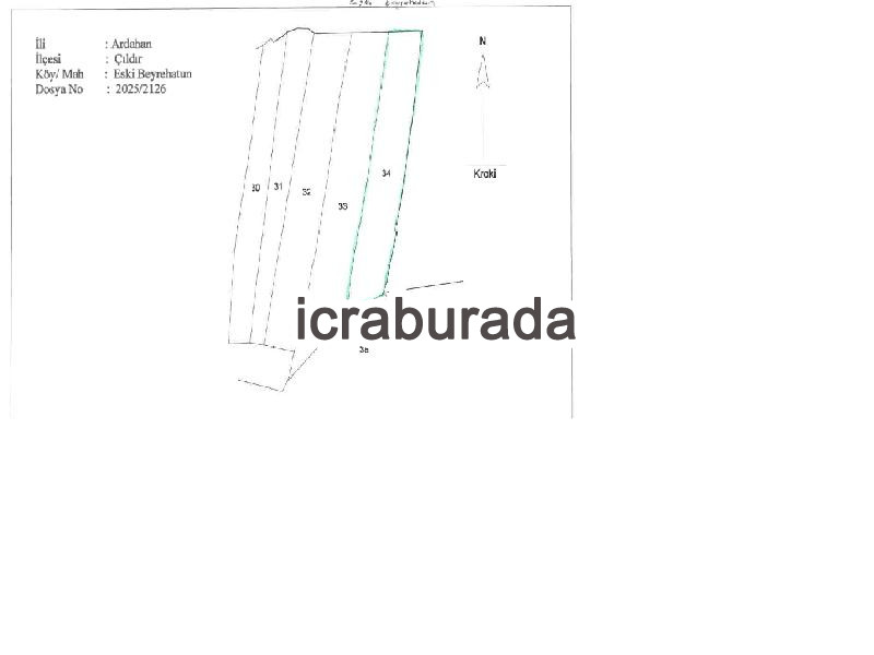 icralık  m2 Tarla Ardahan Çıldır Eski Beyrehatun
