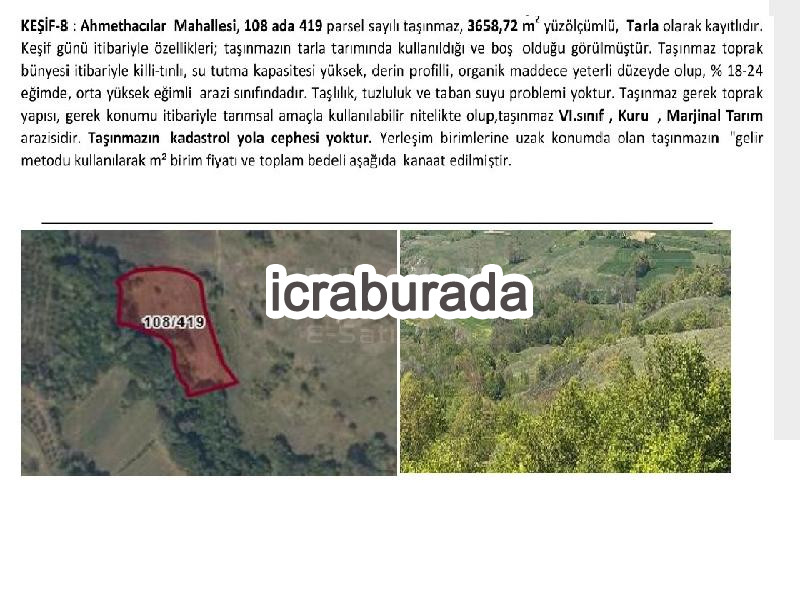 icralık  m2 Tarla Kocaeli Kandıra Ahmethacilar