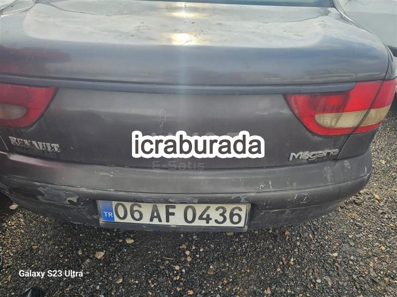 icralık Renault  MEGANE RTA 1.6  Otomobil Belirtilmedi Belirtilmedi Belirtilmedi
