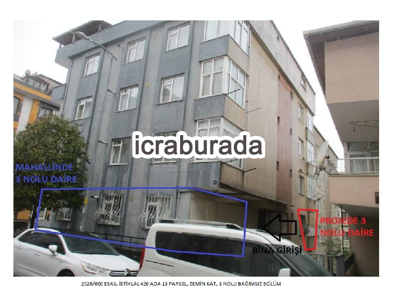 icralık 3 m2 Daire İstanbul Ümraniye İstiklal