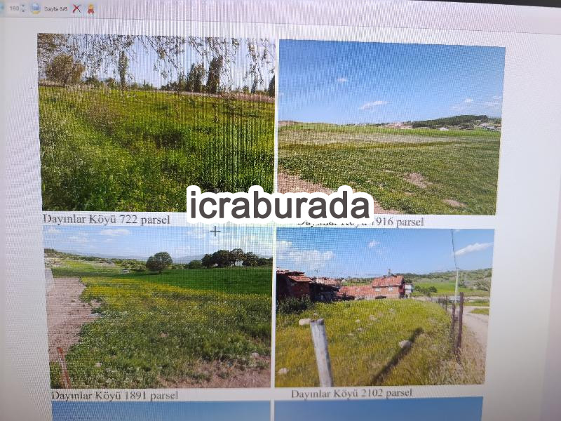 icralık  m2 Arsa Kütahya Gediz Dayinlar