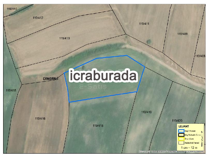 icralık  m2 Tarla Kırklareli Babaeski Çengerli