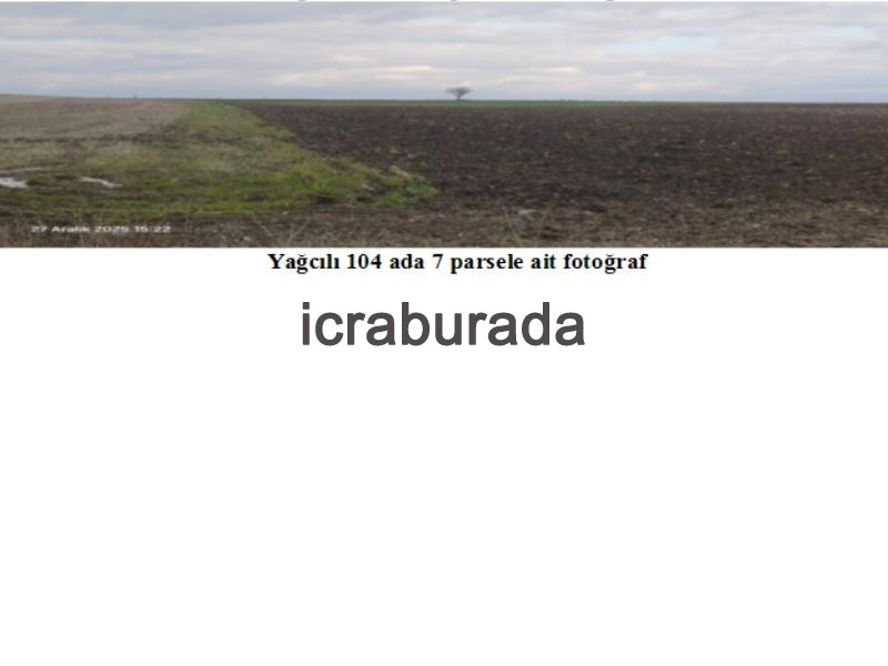 icralık  m2 Tarla Edirne Süloğlu Yağcili