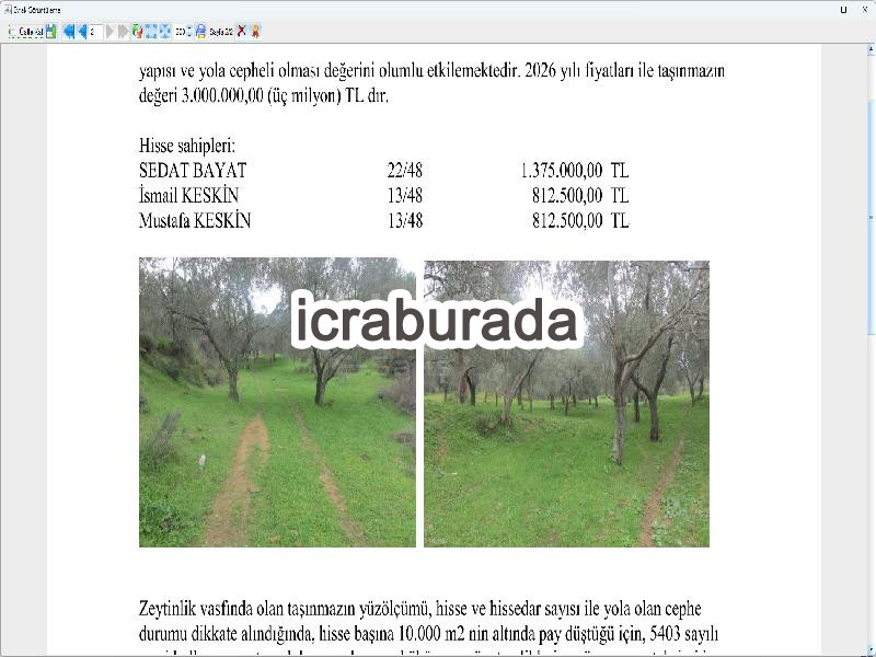 icralık  m2 Diger Balıkesir Burhaniye Şarköy