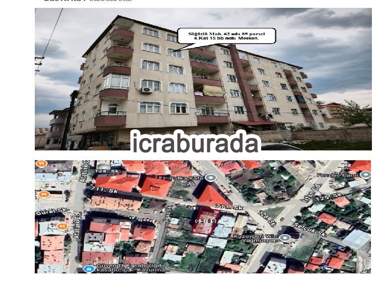 icralık 15 m2 Daire Iğdır Merkez Söğütlü