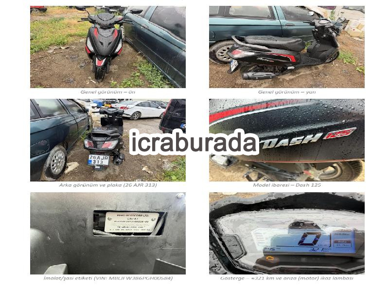 icralık   Motosiklet Belirtilmedi Belirtilmedi Belirtilmedi