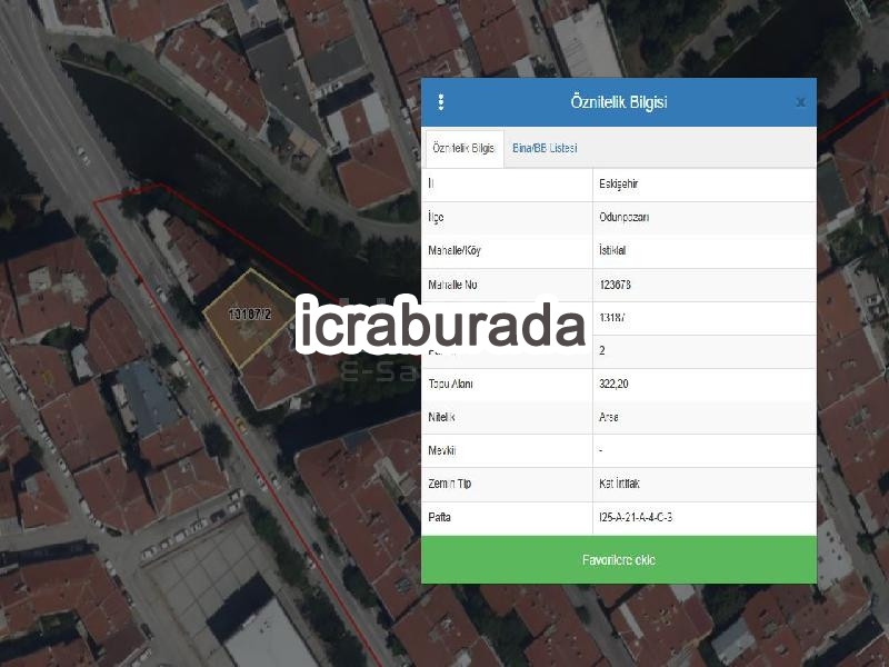 icralık 12 m2 Daire Eskişehir Odunpazarı İstiklal